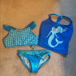 Girls Swimsuit - two tops, one bottom